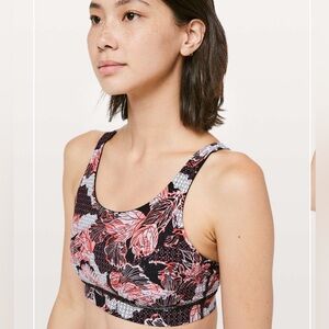 Lululemon Rare Floral Print Nulux Lunar New Year Energy Bra